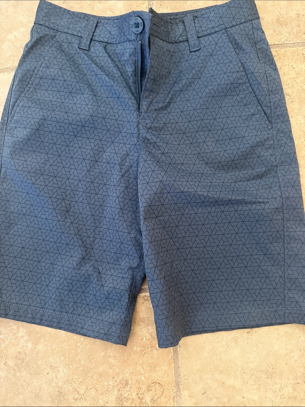 EUC Hurley Blue Geometric Kids' Shorts Size 14